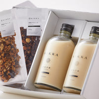 【ギフト】酒粕×糀甘酒・酒粕グラノーラセット(2本・2袋)